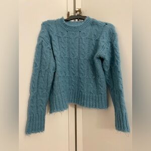 Revolve Blue Knit Sweater Size Small